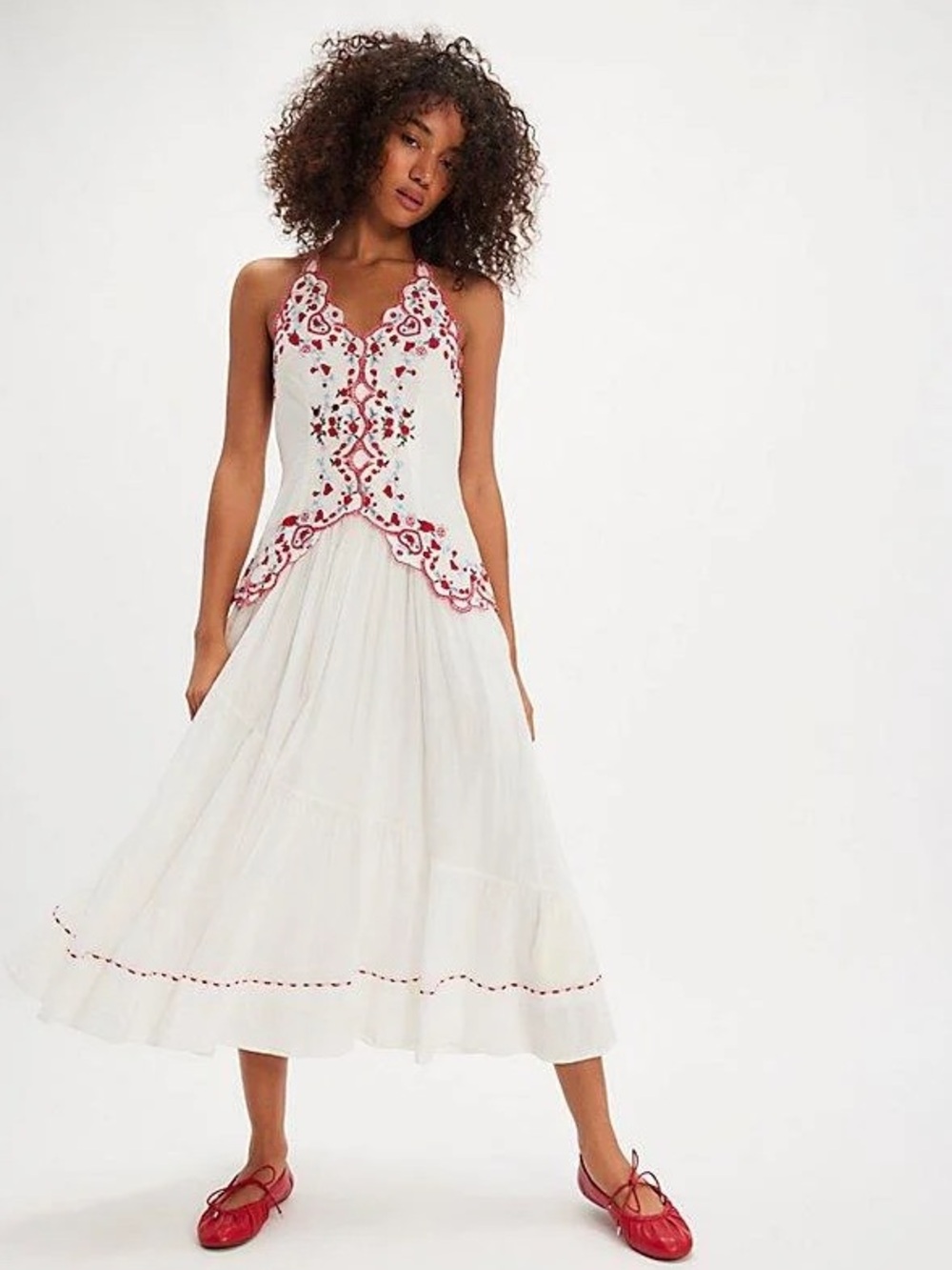 Free People Valenciana Midi Dress Size S NWOT - Picture 2 of 7